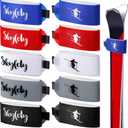 Skylety 10 Pcs Ski Strap Fasteners Tape Adjustable Ski Wraps Ties for Carrying Gear Winter Christmas
