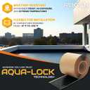 EPDM Rubber Roofing Seam Tape Kit - 30 Feet x 3 Inch - Double Sided Butyl Tape – Black Self Adhesive for Liner Bonding Sealing Repairs – Works with EPDM TPO Hypalon and Other Membranes