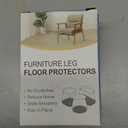 Small Chair Leg Floor Protectors Chair Leg Protectors for Hardwood Floors Felt Silicone Caps Strengthen Bottom Protection Anti-Scratch Reduce Noise 32 Pack Clear Round Small Fit 1/2" to 3/4" (14-19mm)