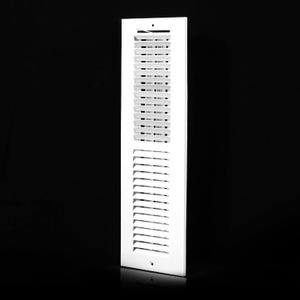 24x4 Vent Register [Duct Opening], Vent Covers for Home Ceiling, Two-Way Ventilation Register, Adjustable Solid Steel Wall Register Vent Cover (24"W x4"H [Duct Opening])