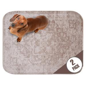 PUPIBOO Washable Pee Pads for Dogs and Cats - Super Absorbent Reusable Puppy Training Pads - 100% Waterproof, Leak-Proof & Non-Slip Whelping Pads for Pet Housebreaking