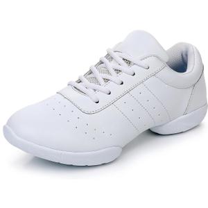 SWDZM Ballroom Salsa Practice Dance Sneakers Cheer Shoes for Women Cheerleading Athletic Dance Shoes