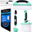 15pcs Wallpaper Tools Kit, Flat & Corner Seam Roller, Multiuse Smoothing Squeegee, Wallpaper Adhesive Paste Glue Brush, Wall Paper Kit for Peel and Stick Contact Paper Vinyl Window Film