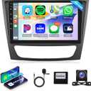 2G+64G Android Car Radio Stereo for Mercedes Benz E Class W211 E200 CLS W219 2002-2009 with Wireless Carplay Android Auto, 9 inch Mirror Link GPS WiFi Bluetooth FM RDS EQ Backup Camera