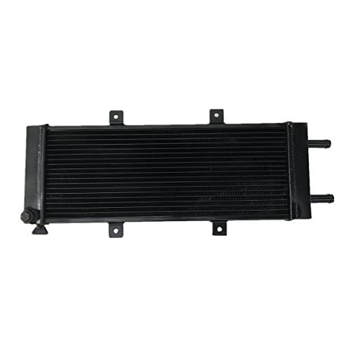 HCHCSPEED 3 Row Aluminum Radiator Air to Water Liquid Intercooler Heat Exchanger 23"x 8" (Black)