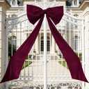 Luxury Giant Velvet Bow Decor Oversized Wall Bow Decorations Bow Decorative for Room Wall Party Birthday Backdrop Baby Shower Decor Front Door Patio Outdoor Wedding Arch
