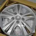 Custom Accessories 4-Pack 15" SGT-5 Wheel Covers, Replacement Hubcaps for Cars, Trucks, SUVs  Silver/Chrome