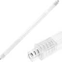 24 Inch Clear Replacement Bathroom Towel Bar with Adjustable Spring Loaded Ends Sturdy Plastic Wall Mount for Bathroom and Kitchen Towel Storage- Replacement Towel Bar for Ceramic Holder (1 Piece)