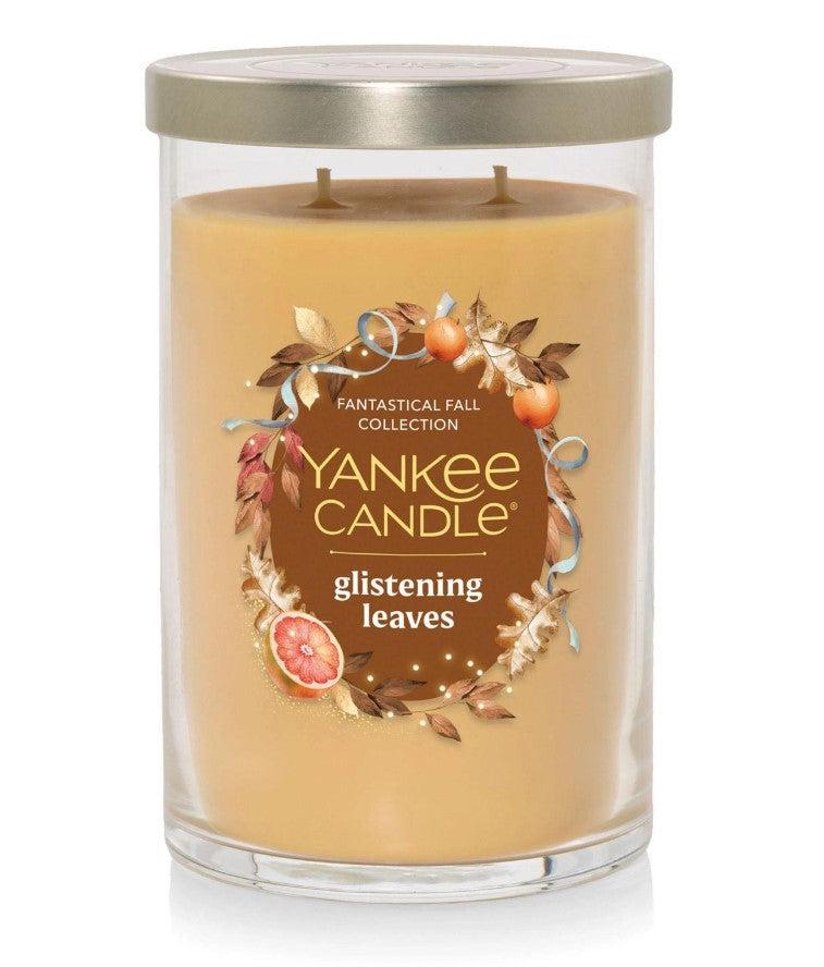 YANKEE CANDLE LARGE TUMBLER CANDLE - GLISTENING LEAVES, 20 Oz
