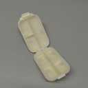 Portable Pill Organizer, Pill Box with 7 Compartments, Small Pill Case for Travel, Daily Medicine Pill Organizer with Air-Tight Lid (White)