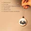 DecorbyHannah Christmas Tree Ornaments Decorations Indoor, 21ct Black Gold Hanging Gothic Christmas Ornaments for Small Tree with Skulls, Spooky Shatterproof Plastic Ball for Home Party Table Decor