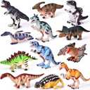 Dinosaur Wind Up Toys, 12 PCS Dino Toys for Birthday Gifts Bulk Flip Walking Jumping Clockwork,Dinosaur Theme Party Favors,Kids Prizes,Treasure Box Toys,Dinosaur Toys for Kids 3-6