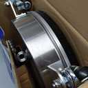 janz 14" Pressure Washer Surface Cleaner with 4 Wheels, Stainless Steel Housing, 1/4" Quick Plug, 2 Extension Wands, 2 Replacement Nozzles and 3 Spray Nozzles, 4000 PSI