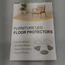 Chair Leg Floor Protectors Chair Leg Protectors for Hardwood Floors Felt Silicone Caps Strengthen Bottom Protection Anti-Scratch Reduce Noise 16 Pack Black Round Large Fit 1-3/16" to 1-5/8" (30-40mm)