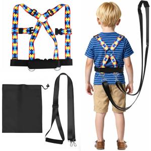 Walking Safety Harness for Older Kids 312 Years, Adjustable Leash Vest for Special Needs, Autism, ADHD, with Strong Grab Handle for Public and Outdoor Safety