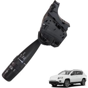 Turn Signal Switch with Automatic Headlights & Fog Light Compatible with 2007-2017 Jeep Compass Patriot Wrangler Liberty Dodge Avenger Journey Nitro Chrysler 200 Sebring Replace 68015101AG