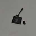 SD Card Reader for iPhone, Memory Card Reader with USB-C to Light-ning Adapter Plug and Play Trail Game Camera Micro SD Card Viewer Support SD/TF Card and USB for iPad No App Required (Black)