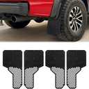 Mud Flaps Heavy-Duty for Pickup Trucks & SUVs, Universal All-Weather Splash Guards, Front & Rear Protection Against Mud, Rocks & Road Debris,Durable for Off-Road Use, 4PCS (Onyx Black Finish)