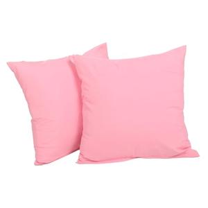 2pcs Square Pillowcase Decorative Bedroom Pillow Covers Pink for Couch Sofa Outdoor Easy to Clean Luxury Fabric, 17 x 17