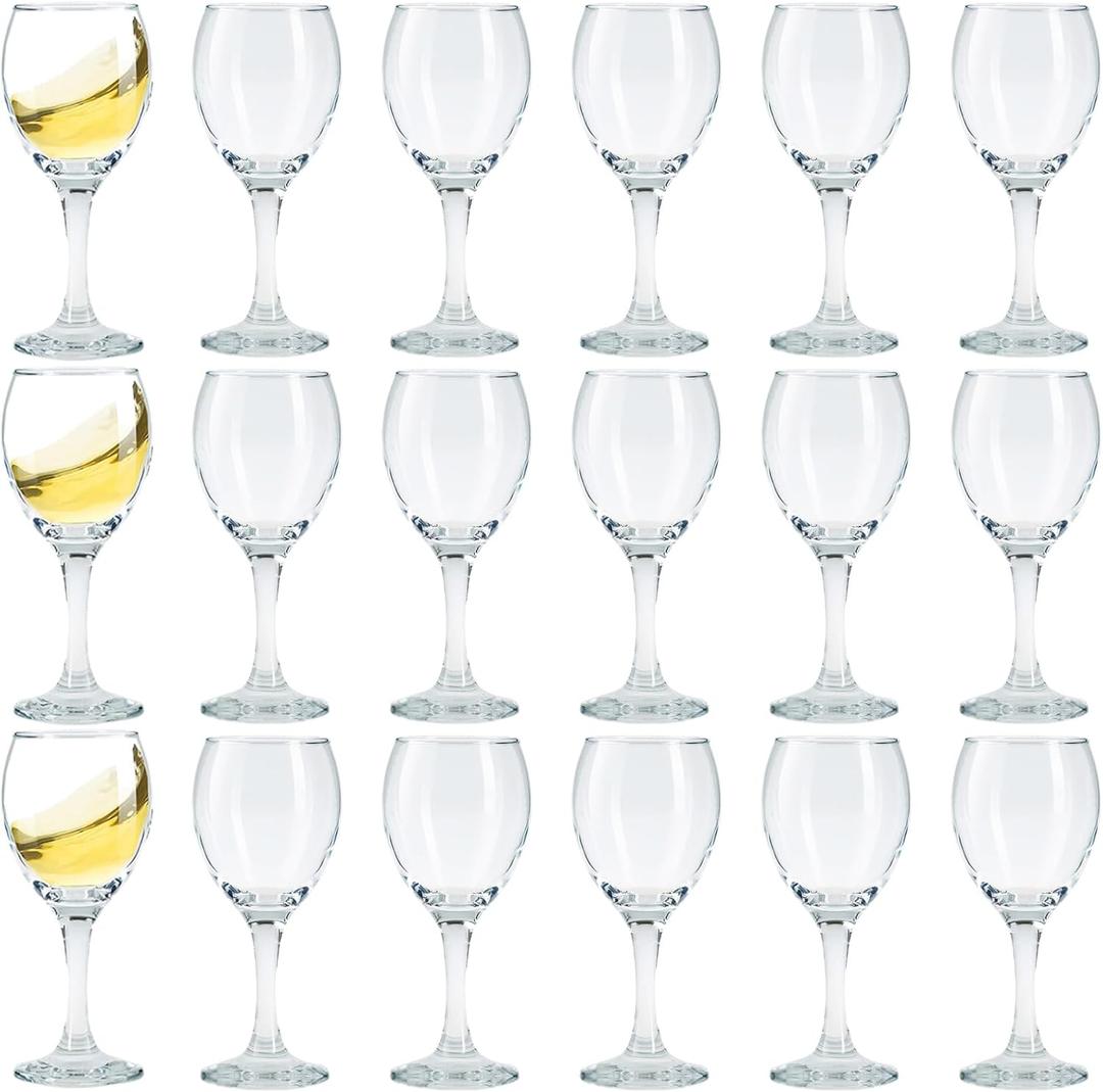 Limoncello Glasses Shot Glasses with Stem, Cordial Glasses Port Wine Glasses 3 oz/90ml (set of 18)