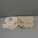 Muslin Ruffled Toddler Pillowcases 13"x18" 2 Pack, Soft, Breathable Muslin Cotton Travel Pillow Covers with Envelope Closure for Baby Boys, Girls & Kids (Teddy & Friends-Ruffled, 13 x 18 Inch)