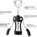 KORCCI Wine Opener, Wine Bottle Opener, Zinc Alloy Wing Corkscrew Heavy Duty, Cork Screw Beer Opener for Bartenders, Multifunctional Bottle Opener for Home Kitchen, Restaurant, Bar, Waiters (Black)