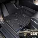 Floor Mats & Cargo Liner for 2027 Kia Telluride Gas Models(Not for Hybrid), Custom Fit TPE Floor Liners with Seat BackProtector, 7 & 8 Passenger All Weather Trunk Mat, KiaTelluride Accessories