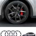 All-in-one Wheel Rim Protector for Tesla Model Y Juniper 21"Arachnid 2.0 Wheels- Strips for Curb Rash Prevention Wheel Rim Protector Easy to Install (Incognito Gray, 21'' Model Y Juniper-4pcs)