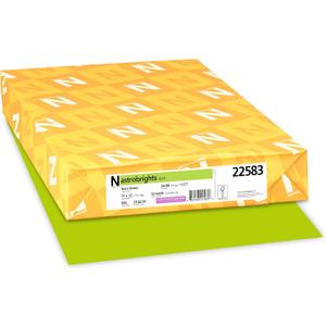 Wausau Astrobrights Color Paper, 24 lb Bond Weight, 11 x 17, Terra Green, 500/Ream