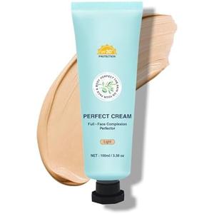 3 Pcs Shimmery Body Coverage Perfector Waterproof CC Cream with SPF 30 - Full Coverage body Makeup with Glow, Transfer-Resistant & Long-Lasting Skin Tint, Broad Spectrum for Face & Body (Light)