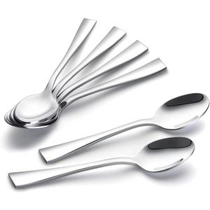 6-Piece Demitasse Espresso Spoons,5.1-Inch Mini Coffee Spoons Stainless Steel Small Spoons Mini Espresso Spoon for Dessert Ice Cream