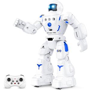 Robot Toys for Kids 3-5, Programmable Remote Control Robots | RC Gesture Sensing Control Smart Robot for Age 3-12 Kids with Sliding, Walking, Sing and Dancing, 3-Stories Christmas, Medium