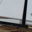 Fab Glass and Mirror Grid Pattern Fixed Tempered Glass Shower Wall Panel with Protection Coating, 3/8" Clear Shower Screen 24" X 76" Matte Black