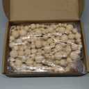 2 Pcs 16.4 Feet Christmas Wood Bead Garland Rustic Christmas Wooden Beads Decorative Tree Wooden Beaded Garland Decor Farmhouse Boho Ornaments for Xmas Decoration Supplies(Wood Color)