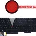 LeFix Laptop Backlit Keyboard,Replacement Keyboard Compatible with Lenovo Thinkpad E580 E585 E590 E595|T590 |L580 L590|P52 P53 P53s P72 P73,01YP680,US Layout
