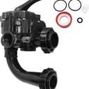 SP0710X62 Multiple port Valve Compatible with Hayward S210S, S244S, & S310S Series Sand Filters for 1-1/2-Inch Control Valve AssemblyBlack