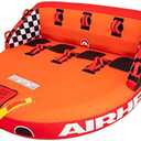 Airhead Mable Inflatable Towable Tube, 1-4 Rider Models, Dual Tow Points, Full Nylon Cover, EVA Foam Pads, Patented Speed Valve, Boat Tubes and Towables