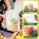 Fullhawl 1000 Pcs Food and Utility Poly Bag 6 x 3 x 15 Inches Plastic Produce Bag for Bread and Groceries Gusseted Bags, 0.80 Mil, Clear