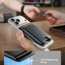 ESR for MagSafe Wallet, 5 Card Holder with RFID Blocking, MagSafe Sticker Included, Slim Magnetic Wallet for iPhone 17e/17/16/15/14/13/12 Series and Selected Samsung Devices, Not for 13/12 Mini, Black