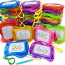 24 pack Mini Magnetic Drawing Board keychain for backpack Erasable Sketch Toys bulk for Kids classroom Christmas gifts rewards party favors Goodie Bag Stocking (24 pcs draw keychain)