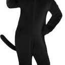 GIFTINBOX Cat Costume For Girls, Animal Costume, Black Cat Dalmatian Costume for Kids, Halloween Costumes for Kids (M(7-9y))