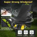 Tiller Cover, Rototiller Covers, 420D Silver-Coated Waterproof Fabric, Adjustable Drawstring Hem, Green Handle & Rear Waist Band  Fits Most Tillers (Black, Gas Tiller Cover)