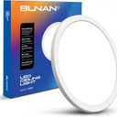 BLNAN LED Flush Mount Ceiling Light, 9 Inch 18W 3000K/4000K/5000K Hardwire Light Fixture, Ultra Thin Round White Lamp for Kitchen Porch Bedroom Hallway Stairwell Basement, Non-dimmable 1 Pack