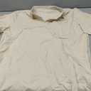 Rdruko Men's Polo Shirts Short Sleeve Quick Dry Outdoor Golf Sports Shirts with Pocket(Beige, US M)