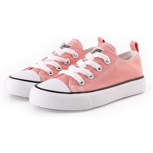PATPAT Toddler Sneakers Girls Tennis Shoes for Boys Kids Slip On Sneakers Little Big Lace Up Casual Canvas Shoes