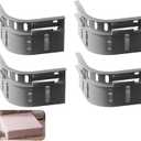 Sheet Straps Bed Sheet Holder Lock Sheet Holder Fitted Sheet Straps Fit All Mattress Size Bed Sheet Holders for Corners (grey-4pcs)