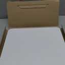 Appliance Slider 360 Rolling Tray for Coffee Maker- Bamboo Coffee Pot Slider Tray Countertop Rotation Sliding Tray with Wheels, Small Appliances Mat Easily from Under The Cabinet White(13.9"x11.6")