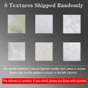 Doraimi Lighting 2 Light 12" Natural Square Alabaster Marble Bathroom Wall Sconce Modern Concise Style Wall Light Fixture,Black Finish for Bedroom Hallway Bedside Living Room