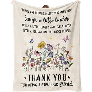 Best Friends Blanket, Friendship Gifts for Women, Best Friend Birthday Gifts for Women, Gifts for Best Friend Woman, Bestie Gift for Woman 60x50 Inches