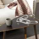 Deco 79 Acrylic Plastic Chain Decorative Sculpture Oval 5 Link Home Decor Statue, Accent Figurine 27" x 0" x 4", Clear